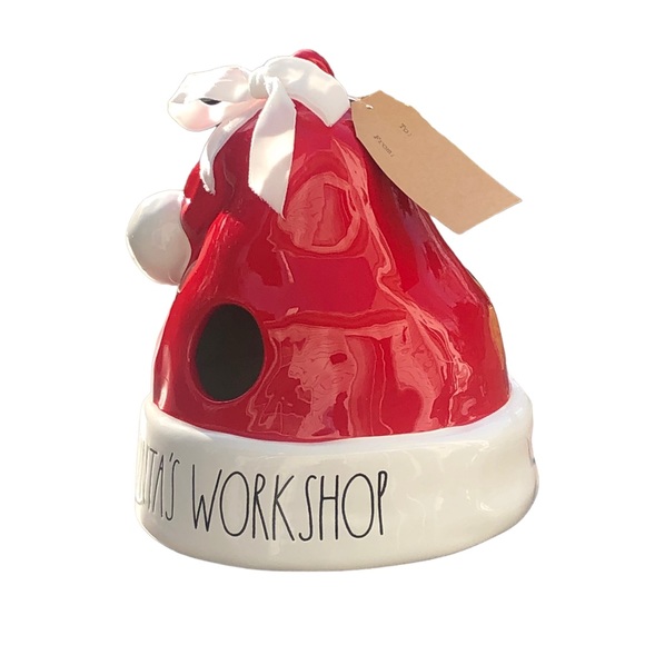 Rae Dunn Santa’s workshop birdhouse bird house - Picture 5 of 9